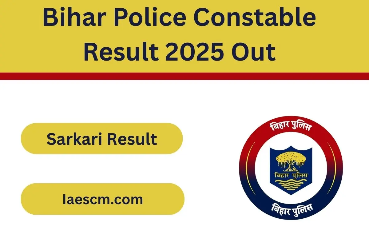 Bihar Police Constable Result 2025 Out