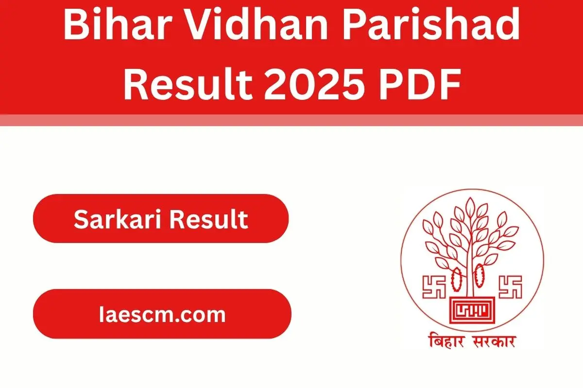 Bihar Vidhan Parishad Result 2025 PDF