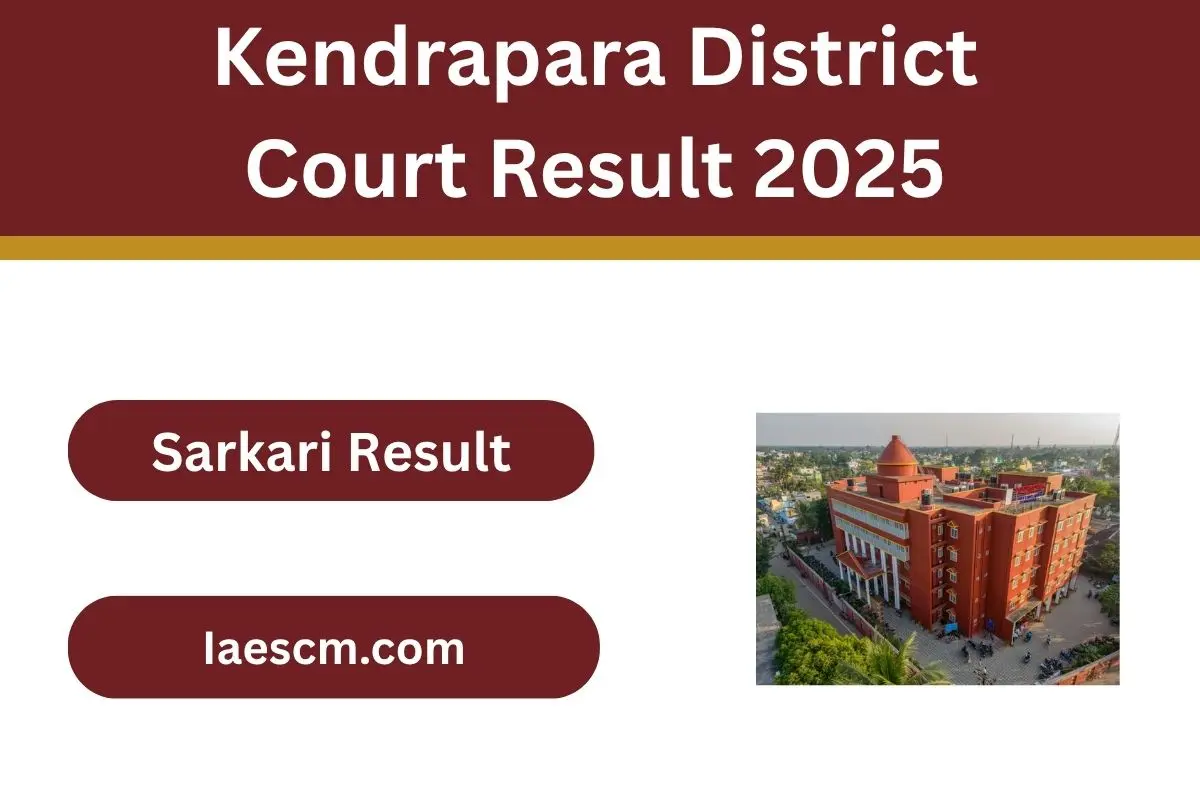 Kendrapara District Court Result 2025